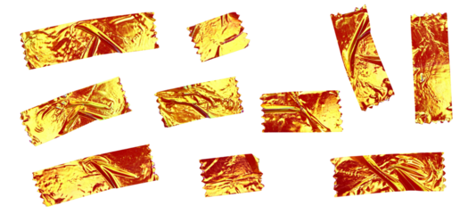 Abstract Shiny Foil Tape Strips Illustration for Scrapbooking and Decorative Design