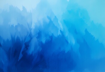 Vibrant Brushstrokes: Abstract Blue Gradient with Expressive Texture
