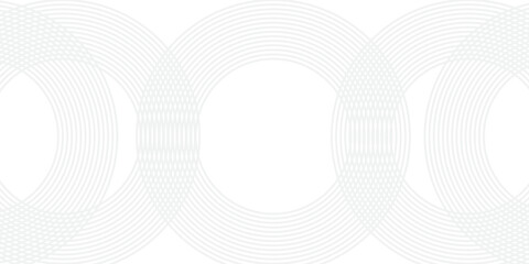 Abstract white glowing geometric lines on gray background. Modern shiny blue circle lines pattern.