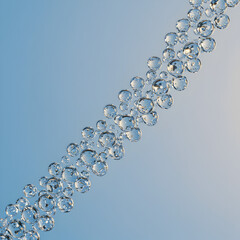 Water Bubbles Abstract Background: High Resolution Texture Image on transparent background