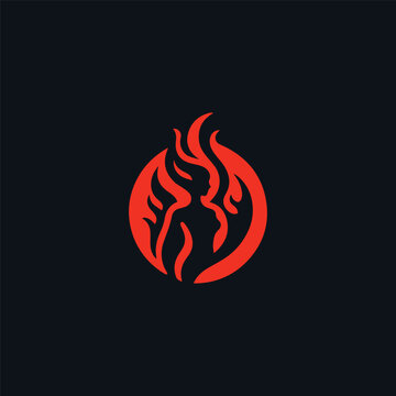 Fire goddess logo