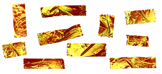 Abstract Shiny Foil Tape Strips Illustration for Scrapbooking and Decorative Design