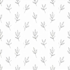 Seamless pattern with tree branches and leaves for surface design and other design projects. 