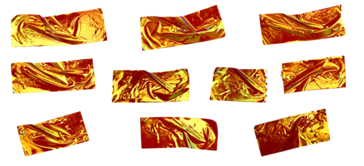 Abstract Shiny Foil Tape Strips Illustration for Scrapbooking and Decorative Design