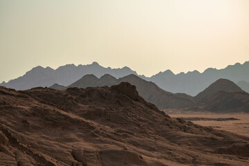 sunset in the mountains