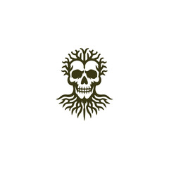 Skull roots logo