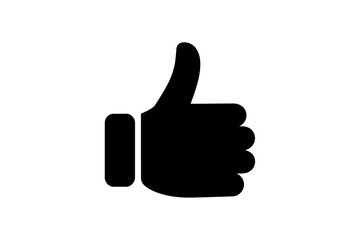 Thumbs up icon like symbol hand gesture agreement