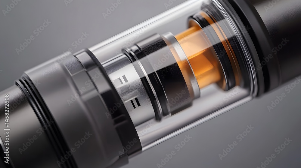Poster close-up view of a futuristic technological device's internal components.