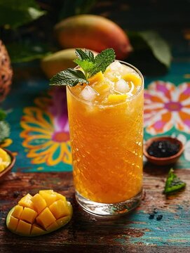 aam panna spritz with vibrant tones  video indian cocktail
