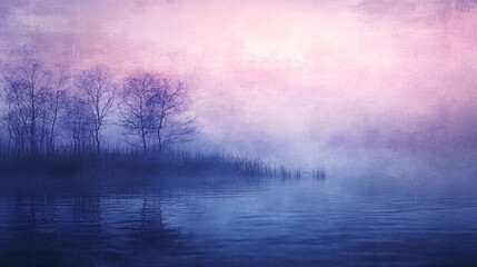 Fototapeta premium Violet And Hazy With Twilight Gradient Enriched Blue