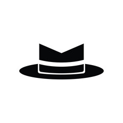 Stylish man hat icon design vector illustration