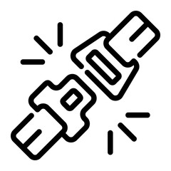 Obraz premium seat belt Line Icon