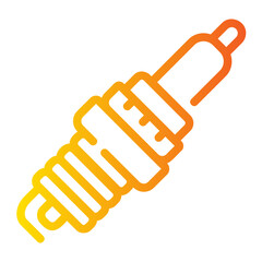 spark plug Line Gradient Icon