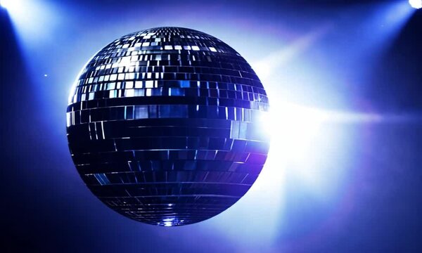 disco ball with disco lights. 