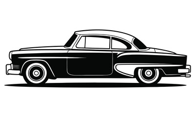 vintage car vector