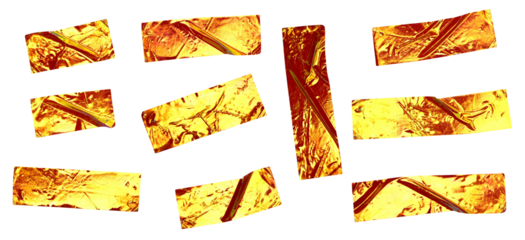 Glossy Wrinkled Foil Tape Set