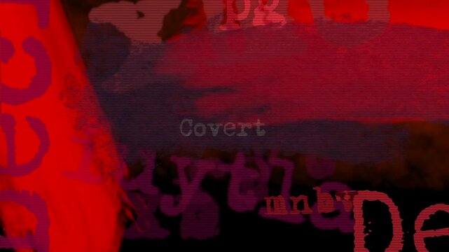 Manic animated titles reveal paranoia and thriller documentary themes