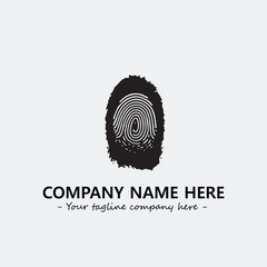 Fingerprint logo company design vector illustration