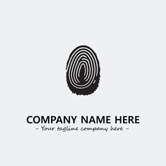 Fingerprint logo company design vector illustration