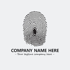 Fingerprint logo company design vector illustration