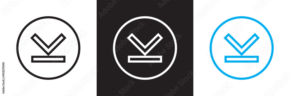 Poster expand down icon. vector for websites, mobile interfaces, presentations, banner, visual branding etc