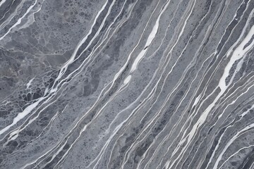 Fototapeta premium Close-Up of Grey Marble with White Veins: Elegant and Natural Stone Texture for Interior Design and Backgrounds 
