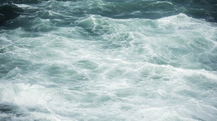 Fototapeta premium Turbulent Ocean Waves: A Captivating Seascape