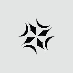 Sleek Futuristic Spa Logo Design with Abstract Minimal Symbol