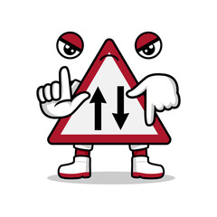 illustration of road signs. suitable as an additional element in all highway theme designs
