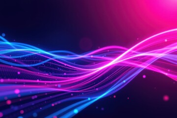 abstract background of modern tech gradient waves in blue and pink hues, technology, modern, abstract, background, waves