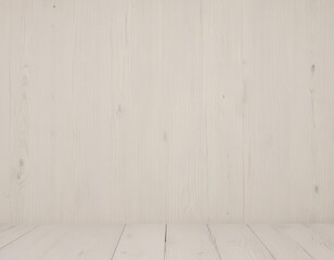 Naklejka premium Creamy white wood background, subtle grain visible, white background, boards