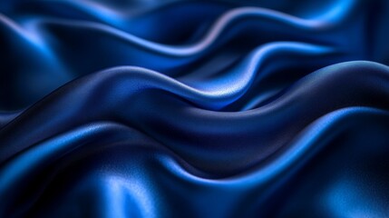 Fototapeta premium Deep Blue Iridescent Background with Shifting Tones of Navy Teal and Turquoise Subtle Gradient Lighting Smooth Satin Texture