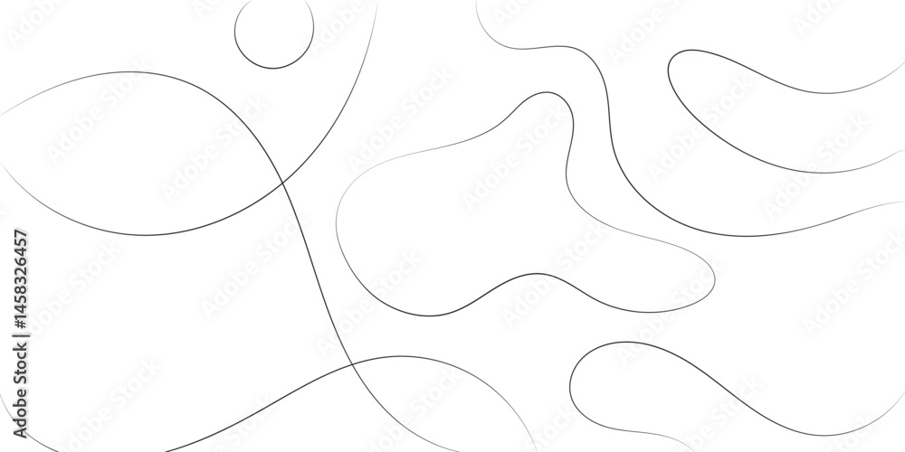 Poster this image features a dynamic abstract design composed of flowing, organic lines and shapes on a cle