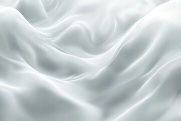 Naklejka premium Soft, flowing folds of light gray fabric.