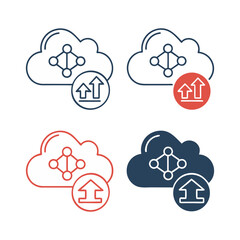 Cloud Upload Icon Set