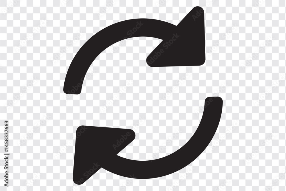 Aufkleber refresh icon vector. reload sign and symbol. update icon.