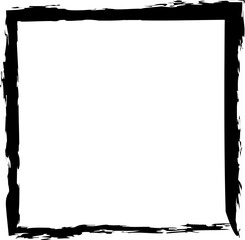 Square frames in grunge style. Elements for tags, labels, cards