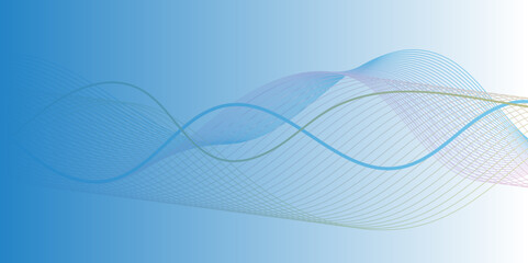 Modern Wave Line Pattern in Abstract Style on Transparent Background – Versatile Vector Illustration for Use in Technology Solutions, IT Services, Engineering Reports, and Data-Driven Projects