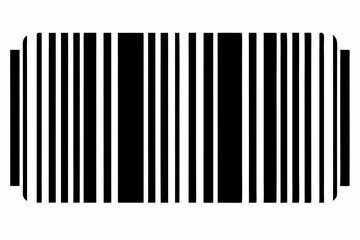 Barcode Silhouette Vector Illustration 
