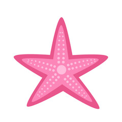 Illustration of a Pink Starfish