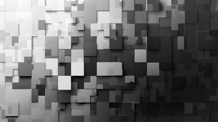 Abstract pixel of black geometric texture graphic with minimal, monochrome style design. Modern grid art present the seamless pattern textiles perfect for creative background and wallpaper. AIG53.