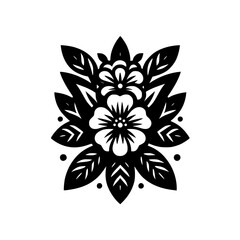 Floral Mandala: Black and White Cut Paper Design