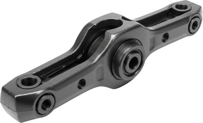 Automotive Suspension Control Arm Black Metal Part Engineering Component Vehicle Spare Part