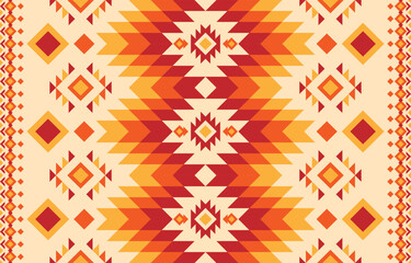 Native american pattern.  Embroidery, Indigenous, ethnic, fabric and abstract concept.