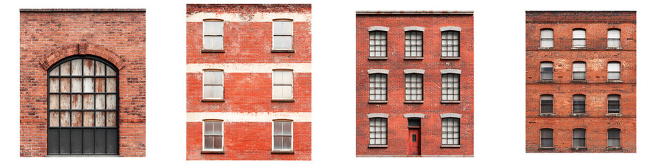 Brick buildings in an urban city setting.
