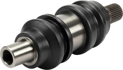 High Resolution Image of a Precision Metal and Rubber Drive Shaft Assembly