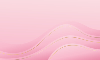 Abstract pink luxury wave background. Elegant Feminine wallpaper. Suitable for beauty design, templates, banners, covers, awards, sales, events, websites, pages and more