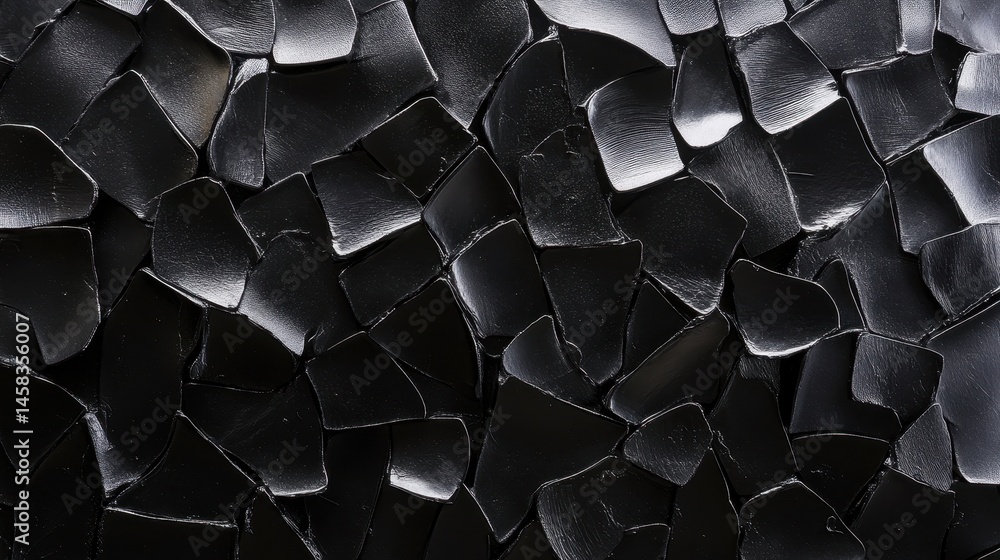 Poster dark abstract texture: a close-up showcases a mesmerizing texture of dark, interconnected elements, 