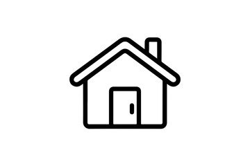 Fototapeta premium Simple house icon