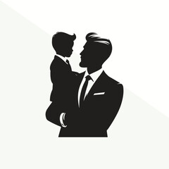 Father and little son special love, caring, fathers day special